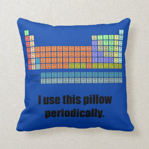 Periodic Table Throw Pillow