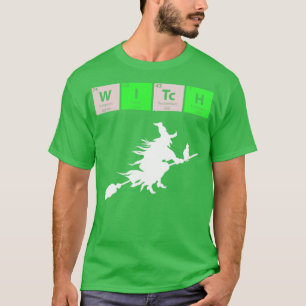 Periodic Table Witch with Witch Graphic T-Shirt