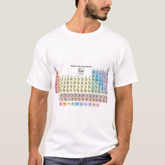 Periodic Table with all 118 Element Names T-Shirt