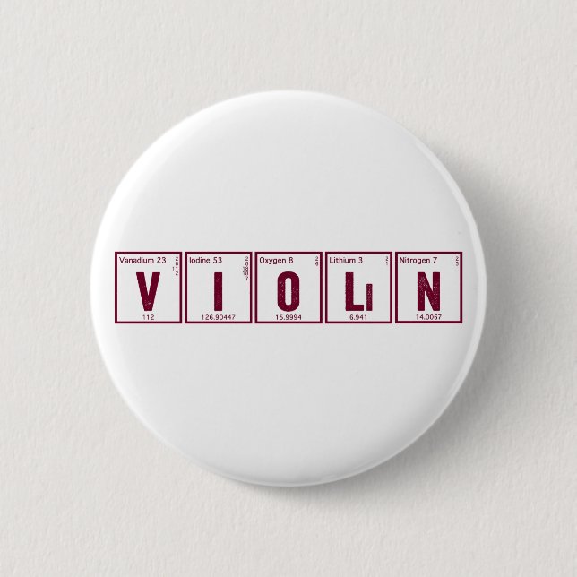 Periodic Violin Button (Front)