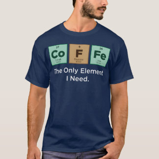 Periodicable Coffee Color T-Shirt