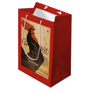 Periodical Cocorico Rooster Promotional Poster Medium Gift Bag