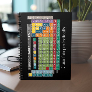 Periodically Periodic Table of Elements - Students Spiral Notebook