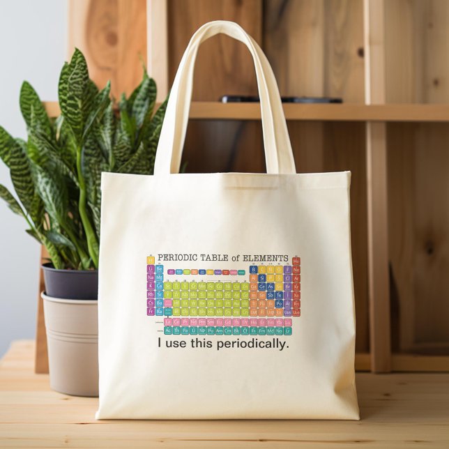 Periodically Periodic Table of Elements Tote Bag (Custom Tote Bag)