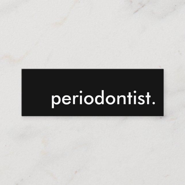 periodontist. mini business card (Front)