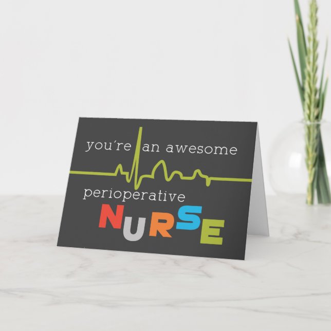 Perioperative Nurse Week PNW Awesome Card (Front)