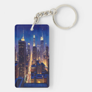 Peripheral Metropolis View Key Ring