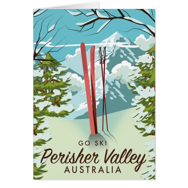 Perisher Valley Australia ski. (Front)