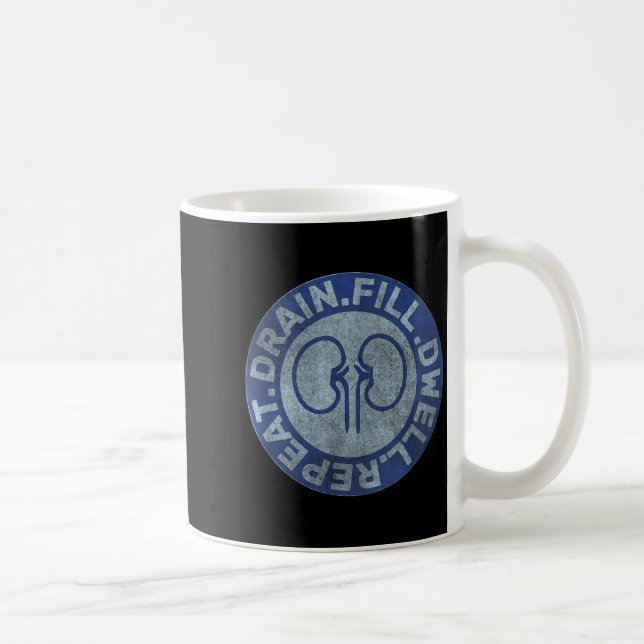 Peritoneal Dialysis Nurse Funny Quote - Black, Uni Coffee Mug (Right)
