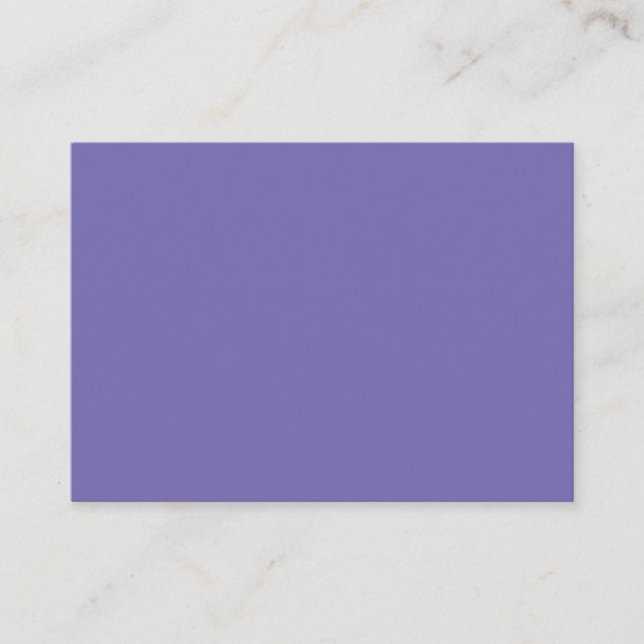 Periwinkle #756BB0, Santa Grey Enclosure Card (Front)
