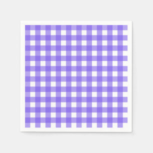 Periwinkle and white gingham napkin