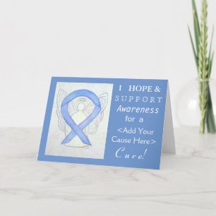 Periwinkle Awareness Ribbon Custom Cause Cards