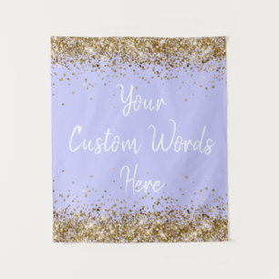 Periwinkle Backdrop Birthday Party Photo Booth Tapestry