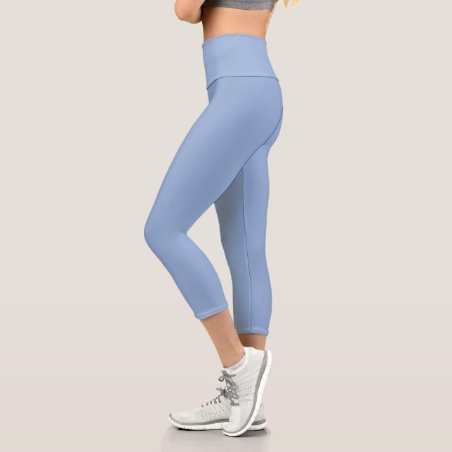 Periwinkle Blue Capri Leggings (Left)
