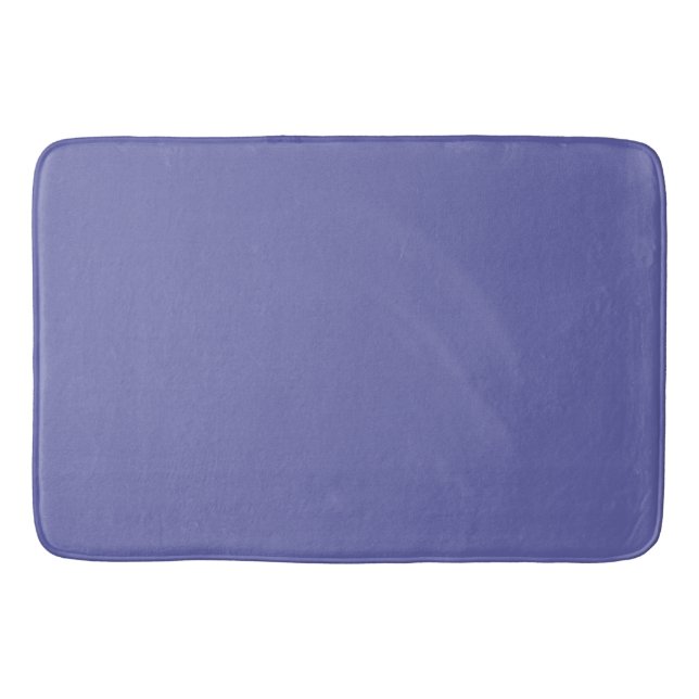 Periwinkle Blue Fashion Colour Bath Mat (Front)