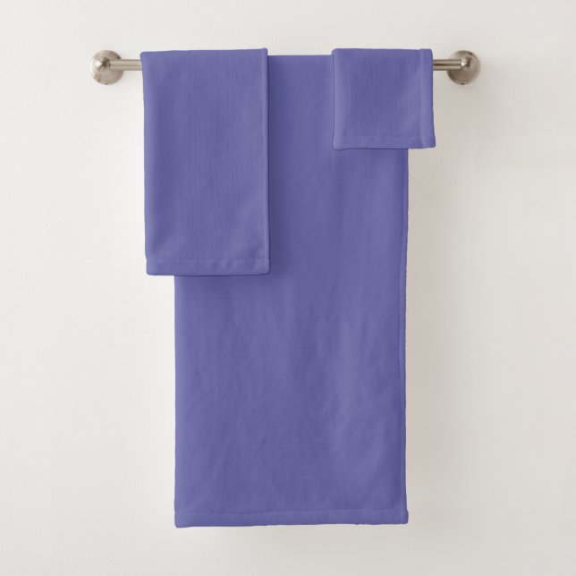 Periwinkle Blue Fashion Colour Bath Towel Set (Insitu)