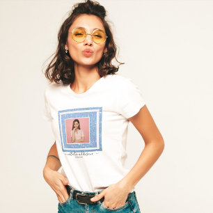 Periwinkle Blue Glitter   Business Photo T-Shirts