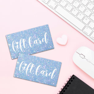 Periwinkle Blue Glitter Store Gift Cards