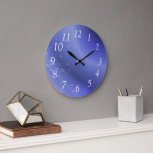 Periwinkle Blue Large Clock