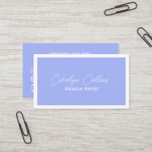 Periwinkle Blue Minimalist Business Card