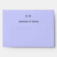 Periwinkle Blue Shade Monograms Name Cool Wedding