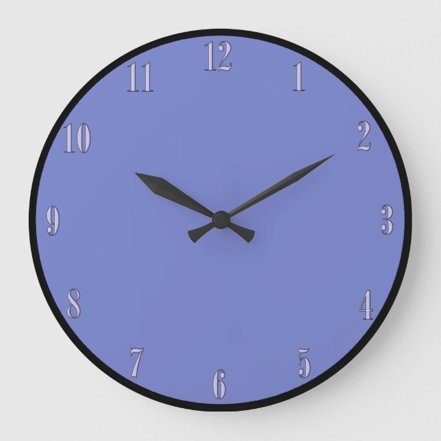 Periwinkle Blue Wall Clock (Front)