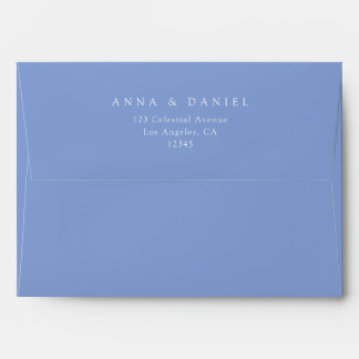 Periwinkle Coordinate Wedding Envelope