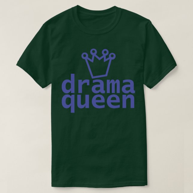 Periwinkle Drama Typography T-Shirt (Design Front)