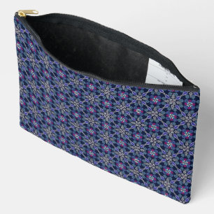 Periwinkle Drop Print Cosmetic Bag
