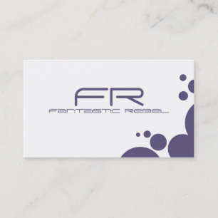 Periwinkle Fantastic Rebel Business Cards