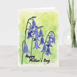 Periwinkle Floral Mothers Day Card