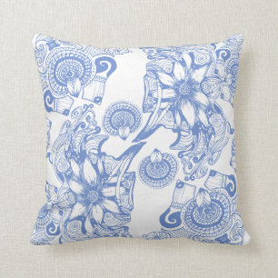 Periwinkle Flower of Power Cushion