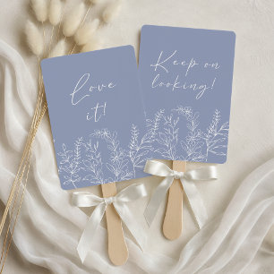 Periwinkle Flower Say Yes To The Dress Hand Fan