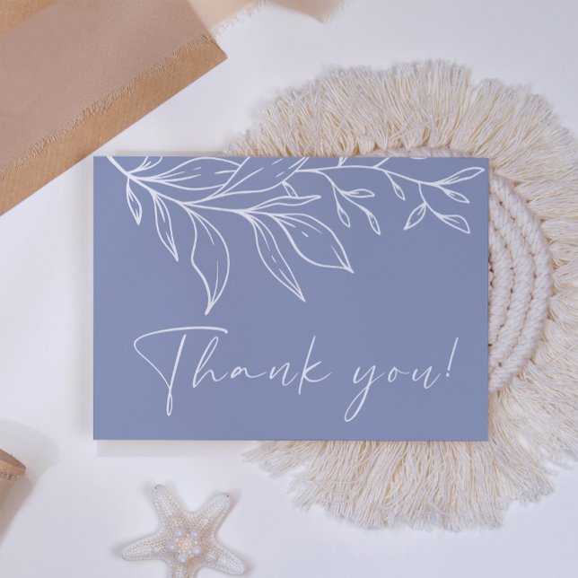Periwinkle Flower  Thank You Card (Creator Uploaded)