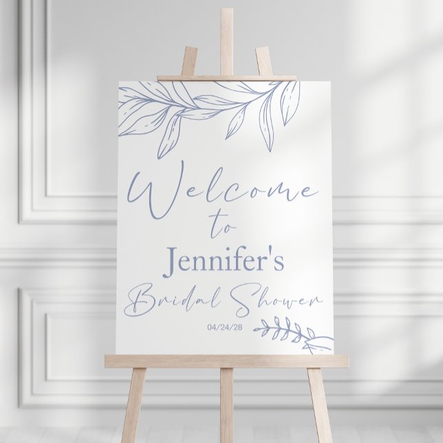 Periwinkle Flowers Elegant Bridal Shower Poste Poster (Creator Uploaded)