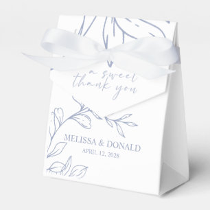 Periwinkle Flowers Favour Box