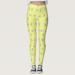 Periwinkle Flowers leggings