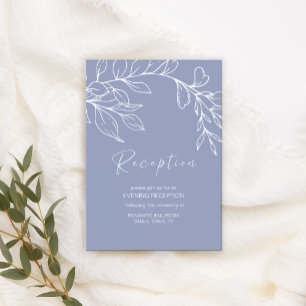 Periwinkle Flowers Wedding Enclosure Card