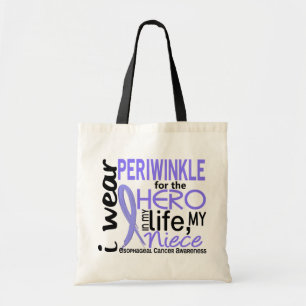 Periwinkle For Hero 2 Niece Oesophageal Cancer Tote Bag