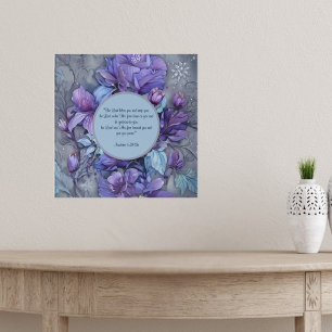 Periwinkle Garden Blessing Customisable Poster