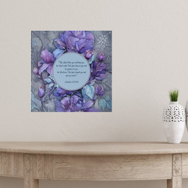 Periwinkle Garden Blessing Customisable  Poster (Creator Uploaded)