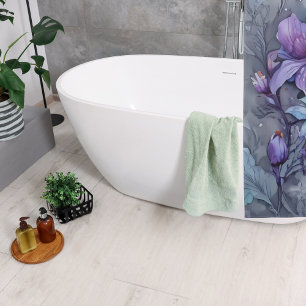 Periwinkle Garden Shower Curtain