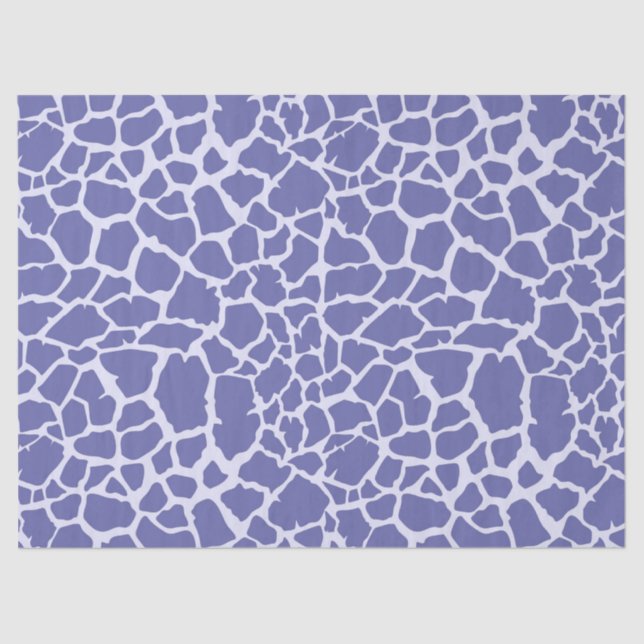 Periwinkle Giraffe Print Tissue Paper (Front)