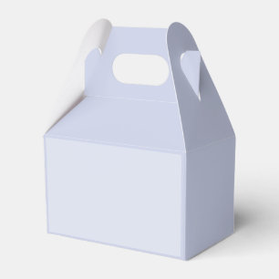 Periwinkle Gray Soft Pale White Pastel Solid Color Favour Box
