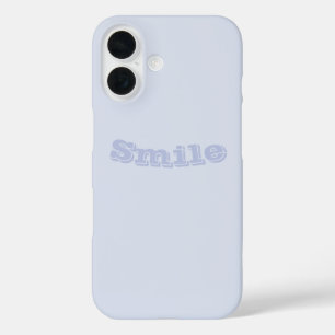 Periwinkle Grey Soft Pale White Pastel Solid Colou iPhone 16 Case