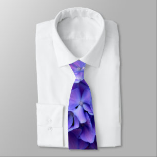 Periwinkle Hydrangeas Tie
