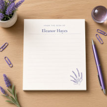 Periwinkle Lavender From the Desk of Personalised