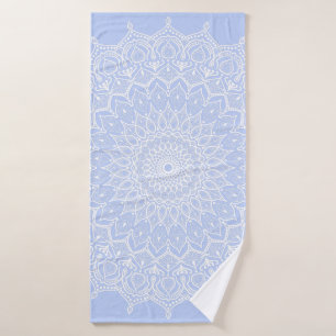 Periwinkle Mandala - Bora in Juniper Berry Bath Towel