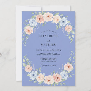 Periwinkle Picturesque Spring Wedding Invitation