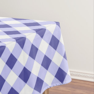 Periwinkle plaid tablecloth